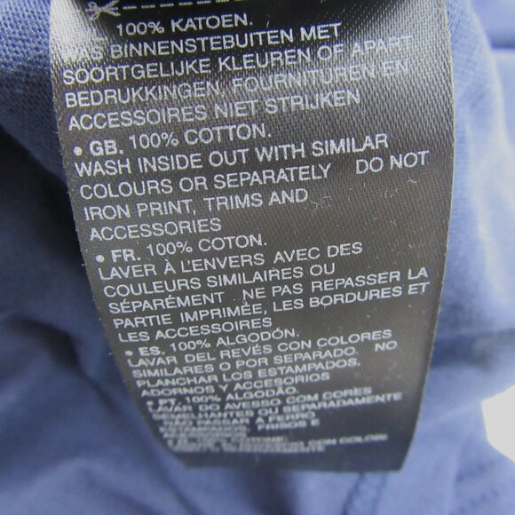 G-Star Raw Blue Graphic Script Short Sleeve T-Shirt Mens Size Medium Tee NEW - Picture 10 of 12